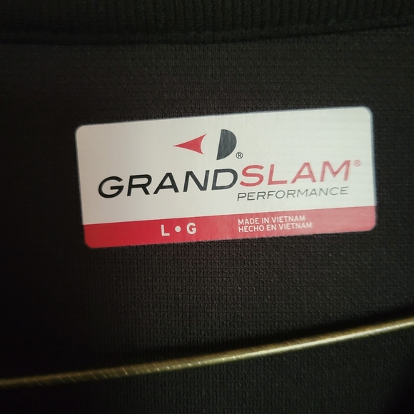 GRANDSLAM Performance Men's Polo T-Shirts, 3 Pack Grey, White, Black/Size Large - Picture 8 of 13